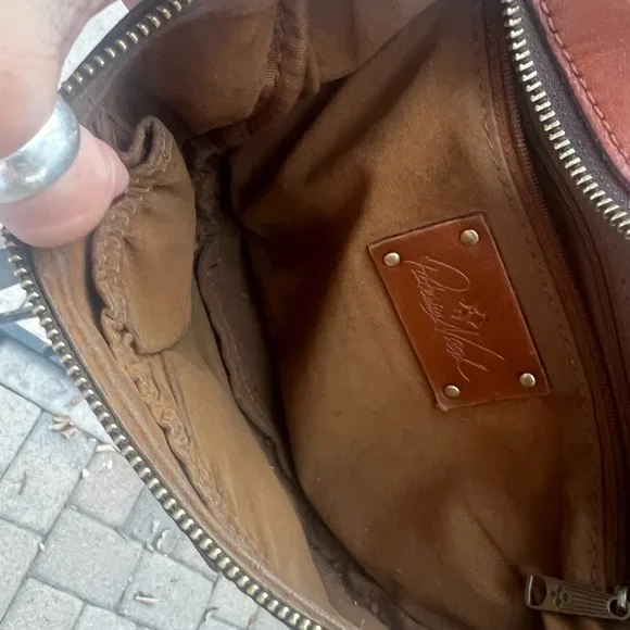 Patricia Nash Brown leather Tinchi Belt Bag. - Picture 7 of 8